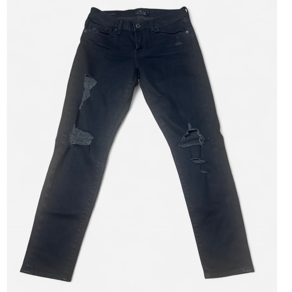 Lucky Brand Denim - Lucky Brand Sienna Cigarette blk distress jeans 2/26